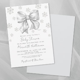 Baby shower van de winterboog kaart