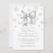 Baby shower van de winterboog kaart (Voorkant)