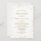 Baby shower van de witte Sterrennacht Kaart (Voorkant)