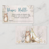 baby shower van de woodbaars informatiekaartje (Voorkant / Achterkant)