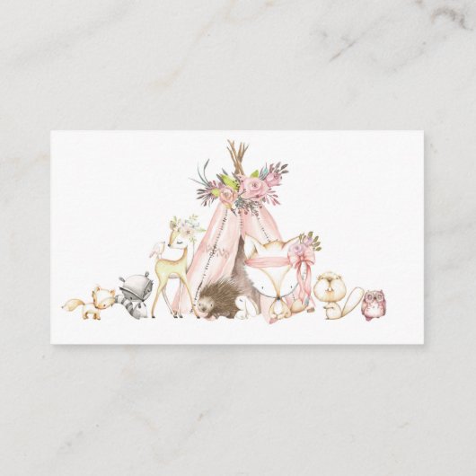 baby shower van de woodbaars informatiekaartje (Achterkant)