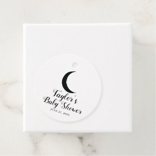 Baby shower van de zodiabetische bioscoop Black Cr Bedankjes Labels (In situ)