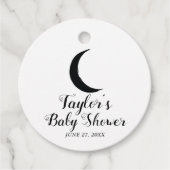 Baby shower van de zodiabetische bioscoop Black Cr Bedankjes Labels (Voorkant)
