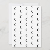 Baby shower van de zodiabetische bioscoop Black Cr Kaart (Achterkant)