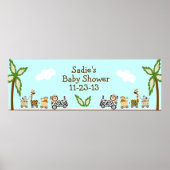 Baby shower van dierproeven poster (Voorkant)