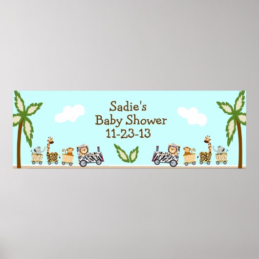 Baby shower van dierproeven poster (Voorkant)