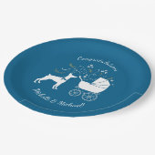 Baby shower van Dobermann Pinscher Papieren Bordje (Gekanteld)