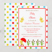 Baby shower van donkere en kleurrijke poka Dots Eu Kaart (Voorkant / Achterkant)