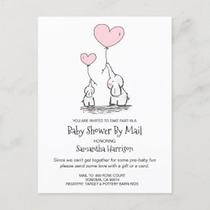 Baby shower van e-mail: mama en Baby weeshuizen Uitnodiging Briefkaart