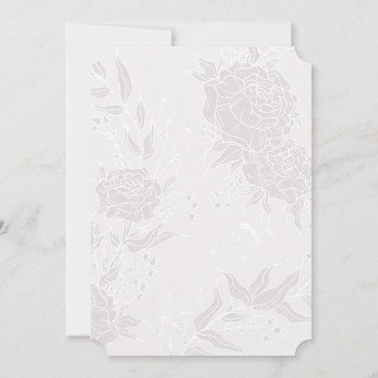 Baby shower van echte Romance vlooienstrand Kaart (Achterkant)