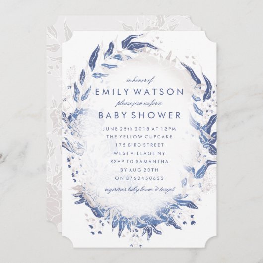 Baby shower van echte Romance vlooienstrand Kaart (Voorkant / Achterkant)