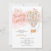 Baby shower van een luchtballon kaart (Voorkant)