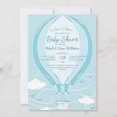 Baby shower van een luchtballon kaart (Voorkant)