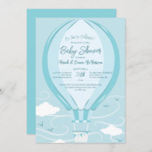 Baby shower van een luchtballon