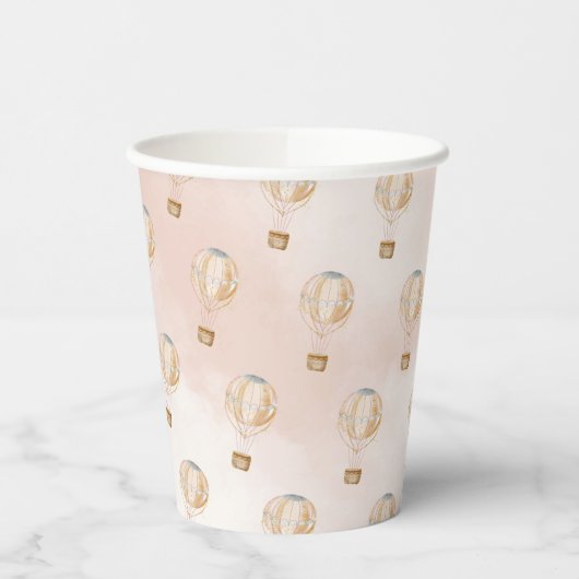 Baby shower van een luchtballon papieren bekers (Links)