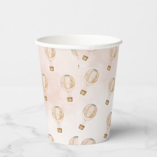 Baby shower van een luchtballon papieren bekers (Rechts)