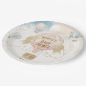 Baby shower van een luchtballon papieren bordje (Gekanteld)