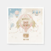 Baby shower van een luchtballon servet (Voorkant)