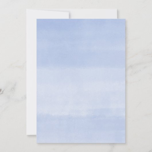 Baby shower van een marineblauw elegant kaart (Achterkant)