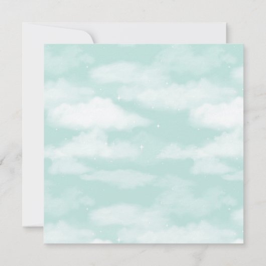 Baby shower van een mooie jongen (Achterkant)