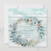 Baby shower van een mooie jongen (Voorkant)