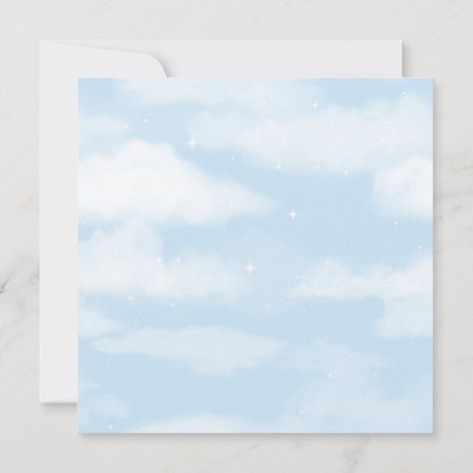 Baby shower van een mooie jongen (Achterkant)