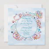 Baby shower van een mooie jongen (Voorkant)