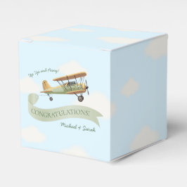  Baby shower van een vliegtuig Bedankdoosjes