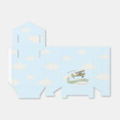  Baby shower van een vliegtuig Bedankdoosjes (Uitgevouwen)
