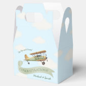  Baby shower van een vliegtuig Bedankdoosjes (Geopend)