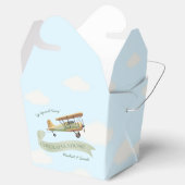  Baby shower van een vliegtuig Bedankdoosjes (Geopend)