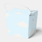  Baby shower van een vliegtuig Bedankdoosjes (Achterkant)