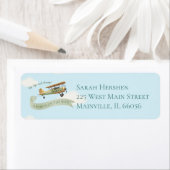 Baby shower van een vliegtuig Etiket (Insitu)