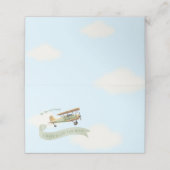  Baby shower van een vliegtuig Plaatskaartje (Buitenkant ongevouwen)