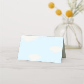  Baby shower van een vliegtuig Plaatskaartje (Achterkant)