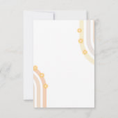 Baby shower van eenvoudige zonnebloempitten kaart (Achterkant)