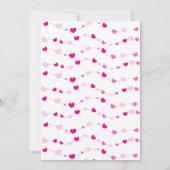 Baby shower van Elegant Heart Valentijns Kaart (Achterkant)