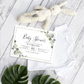 baby shower van eucalyptus greenery kaart
