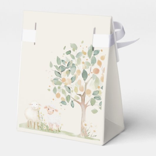 Baby shower van Farm Animals Meadow Friends Bedankdoosjes (Achterkant)