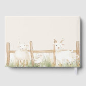 Baby shower van Farm Animals Meadow Friends Gastenboek (Achterkant)