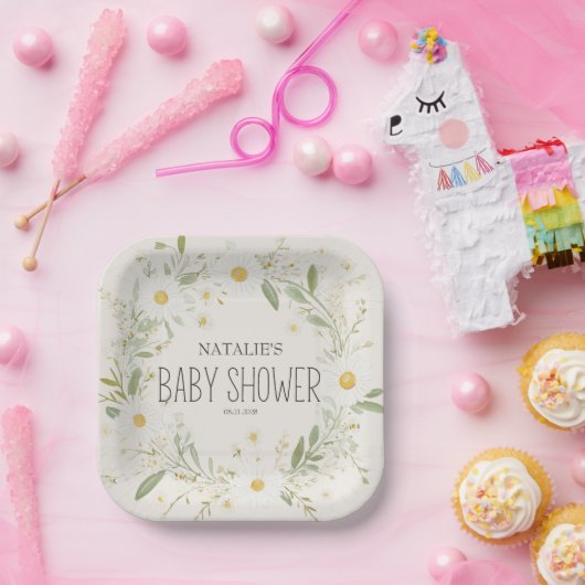 Baby shower van Farm Animals Meadow Friends Papieren Bordje (Feest)