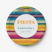 Baby shower van Fiesta Papel Picado Papieren Bordje (Voorkant)
