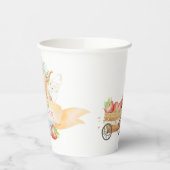 Baby shower van fijne moerassen en aardbeien  papieren bekers (Links)