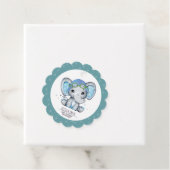 Baby shower van flessenvliegtuig met wielWaterverf Bedankjes Labels (In situ)