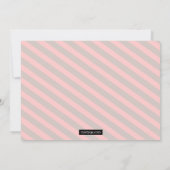 Baby shower van Floral Banner Girl Kaart (Achterkant)