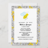 Baby shower van Floral Bumblebee Kaart (Voorkant)