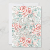 Baby shower van Floral Greeneral Soft Spring Kaart (Achterkant)