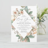  Baby shower van Floral Kaart (Staand voorkant)