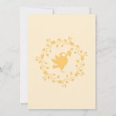 Baby shower van Floral Kaart (Achterkant)