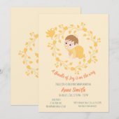 Baby shower van Floral Kaart (Voorkant / Achterkant)